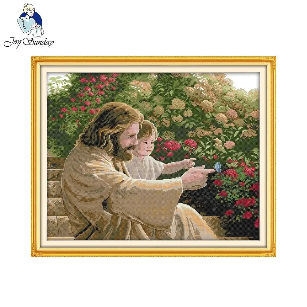 Joy Sunday Jesus and A Kid Embroidery Paintings Canvas Counted Cross Stitch Kits Printed Cross-stitch Set Embroidery Needlework
Joy Sunday Jesus and A Kid Embroidery Paintings Canvas Counted Cross Stitch Kits Printed Cross-stitch Set Embroidery Needlework