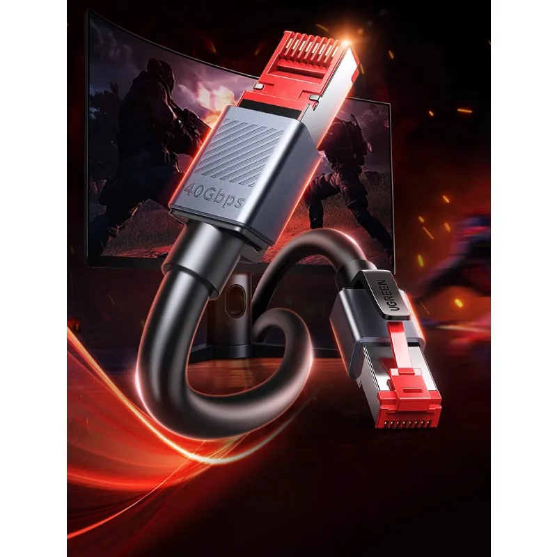 Category 8 Network Cable Mega 7 Super 6 Fiber 8 Router Broadband E-sports Network Connection Computer Home
Category 8 Network Cable Mega 7 Super 6 Fiber 8 Router Broadband E-sports Network Connection Computer Home