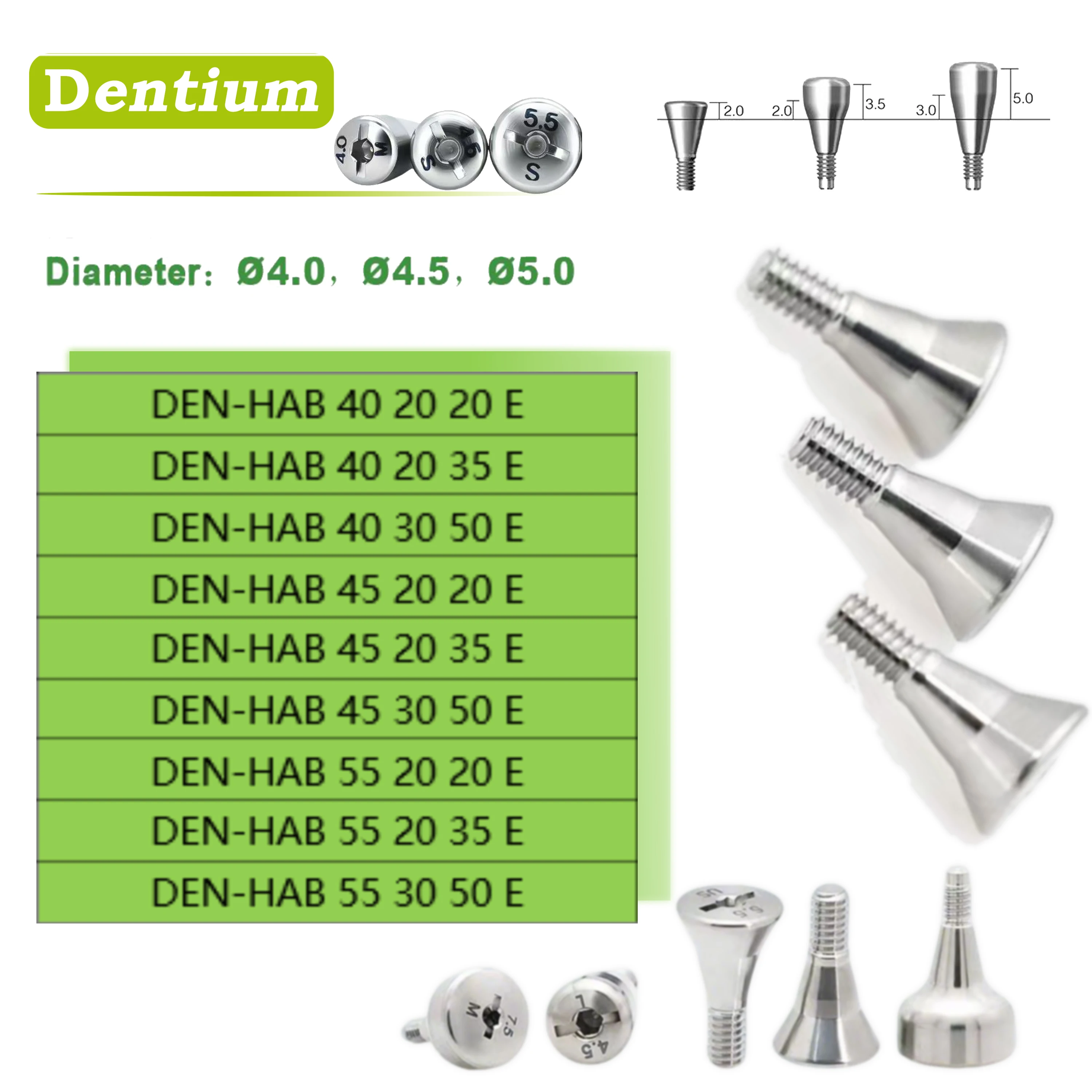 Dental Healing Abutment Healing Cover Screw/Cap High Precision Titanium Compatible with Dentium Implant System
Dental Healing Abutment Healing Cover Screw/Cap High Precision Titanium Compatible with Dentium Implant System