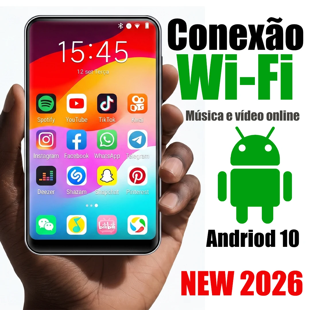 MP3 Player BF12 Android 10 Wi-Fi Spotify Deezer Play Store 4-inch IPS Screen Bluetooth Octa-Core 2GB Music Player 720p
MP3 Player BF12 Android 10 Wi-Fi Spotify Deezer Play Store 4-inch IPS Screen Bluetooth Octa-Core 2GB Music Player 720p