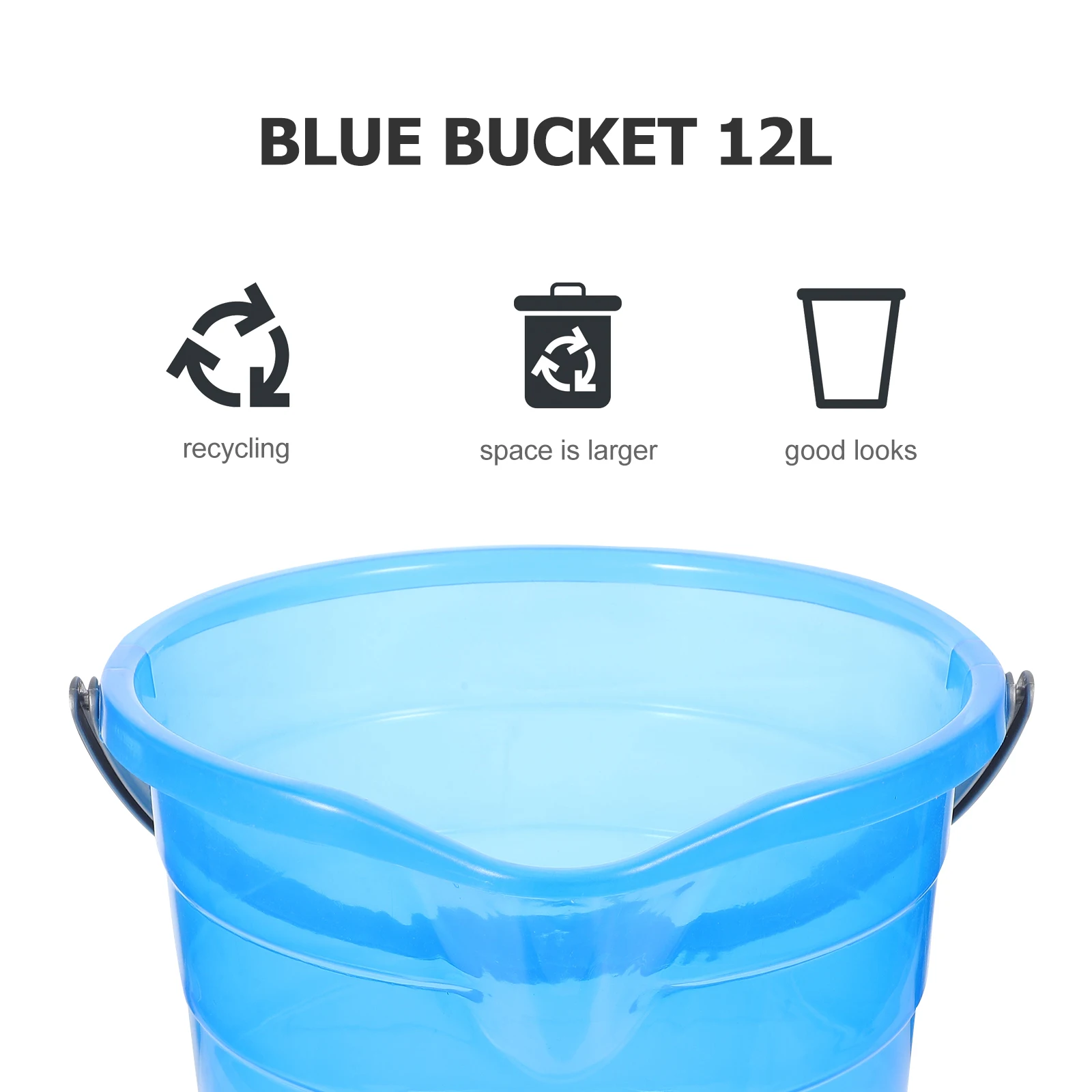 Plastic Water Wash Bucket 12L Transparent Blue Storage Tank Durable Portable for Dormitory Home Kitchen Camping
Plastic Water Wash Bucket 12L Transparent Blue Storage Tank Durable Portable for Dormitory Home Kitchen Camping