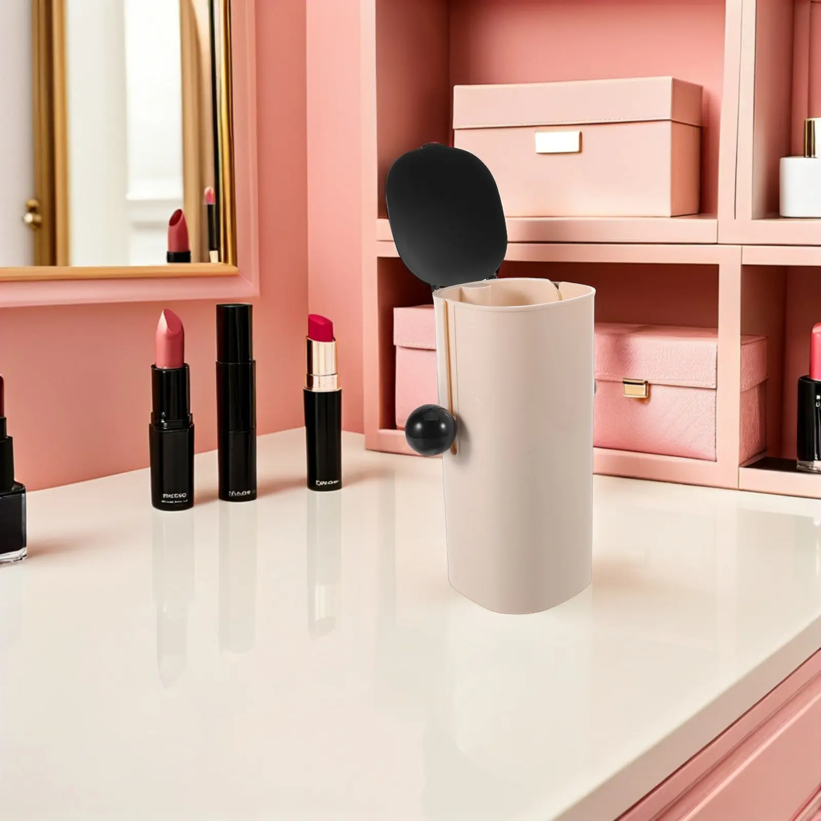 Black Makeup Brush Dustproof Holder Brush Pen Pencil Organizer Desktop Storage Bucket for Vanity Bathroom
Black Makeup Brush Dustproof Holder Brush Pen Pencil Organizer Desktop Storage Bucket for Vanity Bathroom