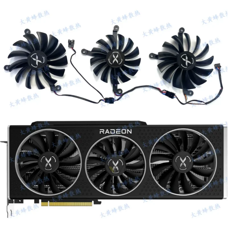 Новый охлаждающий вентилятор для видеокарты XFX RX6800 RX6800XT RX6900XT RX6950XT V1 
Новый охлаждающий вентилятор для видеокарты XFX RX6800 RX6800XT RX6900XT RX6950XT V1