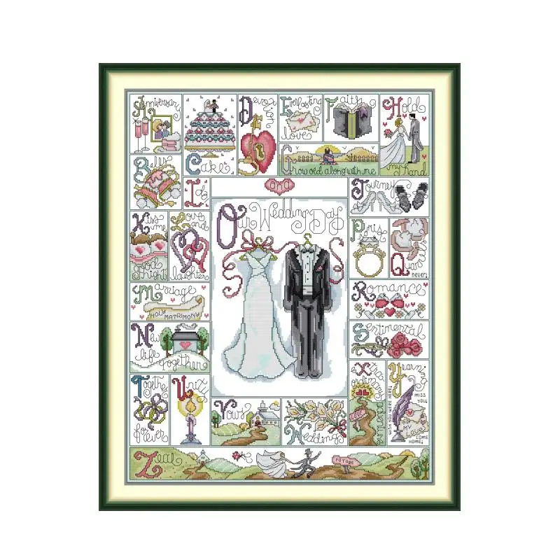 Fashion Design Cross Stitch Kits Sets For Embroidery Cross-stitch Complete Kit Needle Arts & Craft DIY 11/14/16CT White Partial
Fashion Design Cross Stitch Kits Sets For Embroidery Cross-stitch Complete Kit Needle Arts & Craft DIY 11/14/16CT White Partial