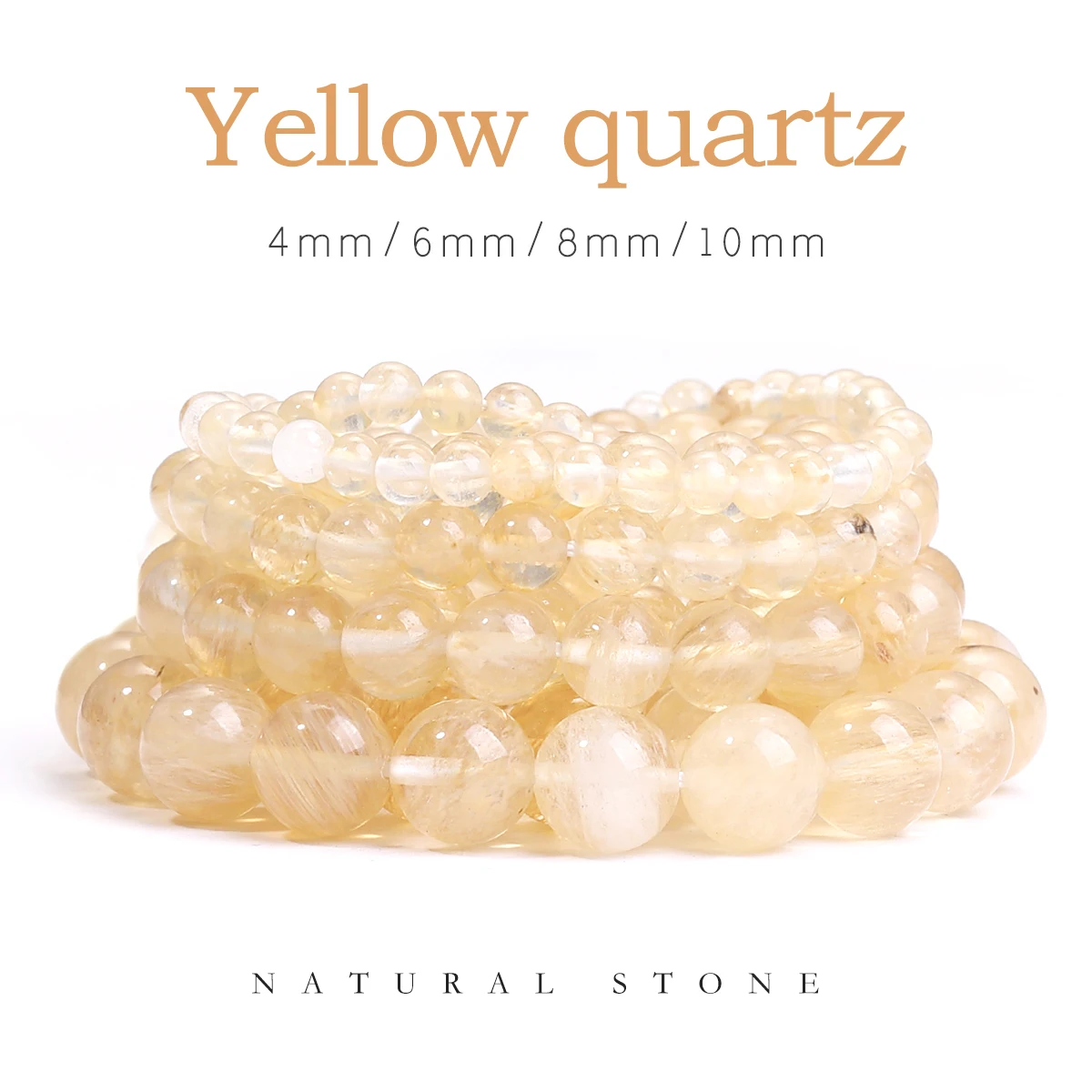 SHIJIWLS Yellow quartz Beads Natural Stone Beads for Jewelry Making DIY Bracelet Necklace Jewelry Accessories Wholesale
SHIJIWLS Yellow quartz Beads Natural Stone Beads for Jewelry Making DIY Bracelet Necklace Jewelry Accessories Wholesale
