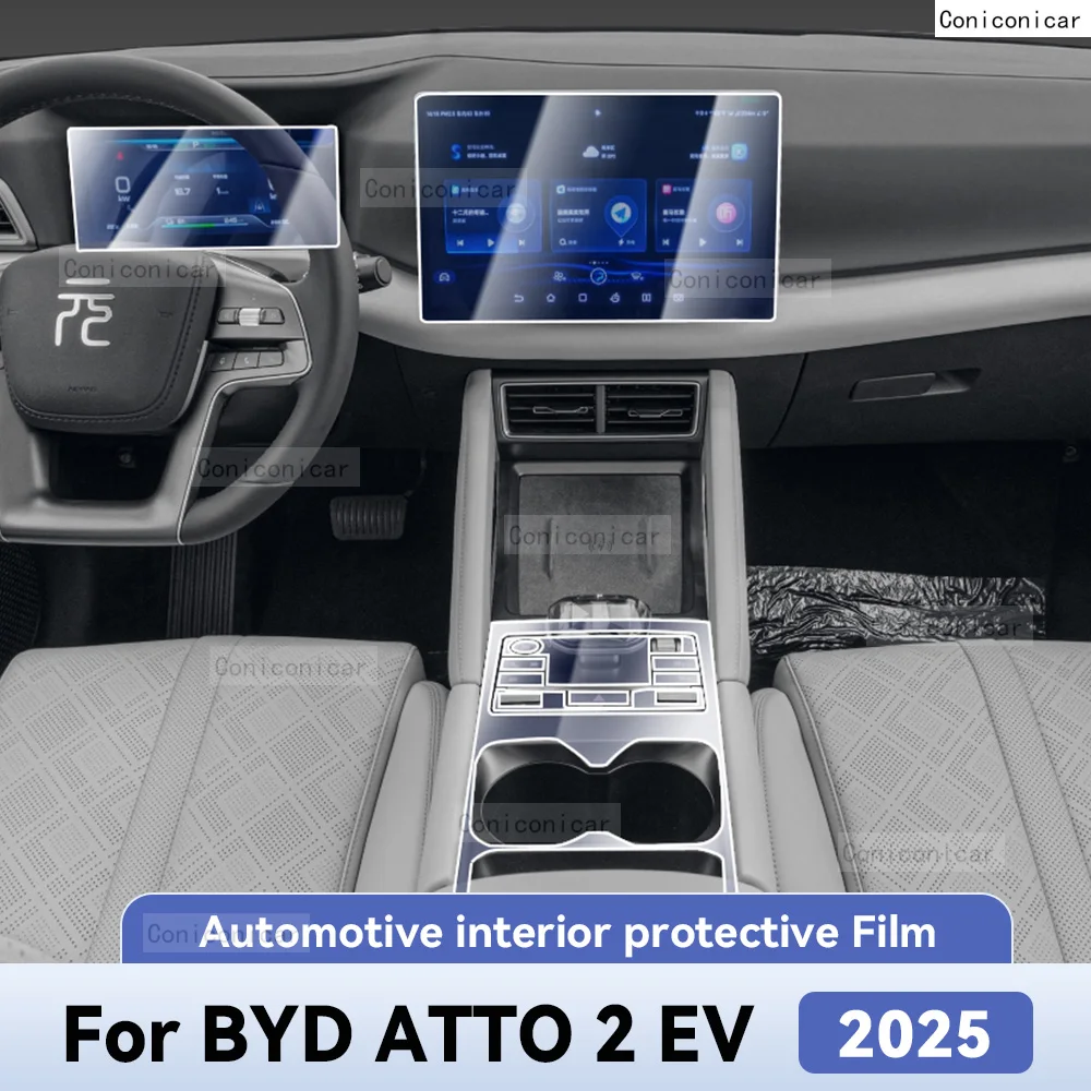 Для BYD ATTO 2 EV 2025, защита салона автомобиля, защита от царапин, пленка из ТПУ, инструмент, центральное управление, навигационный экран, аксессуары
Для BYD ATTO 2 EV 2025, защита салона автомобиля, защита от царапин, пленка из ТПУ, инструмент, центральное управление, навигационный экран, аксессуары