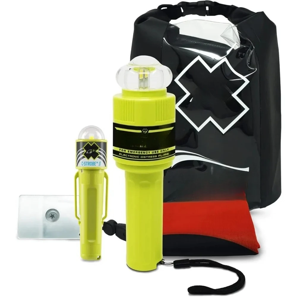 ResQFlare E-Flare Safety Kit - Marine Electronic Boat Flare Meets USCG Daytime and Nighttime Coast Guard Boating Requirements
ResQFlare E-Flare Safety Kit - Marine Electronic Boat Flare Meets USCG Daytime and Nighttime Coast Guard Boating Requirements