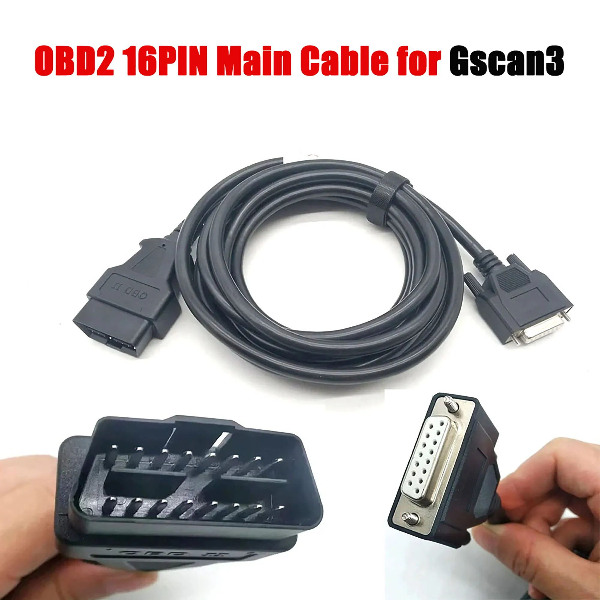Main Cable for Gscan3 OBD2 16PIN Car Diagnostic Connector Key Programmer Cables G1PDDCA001 G1PDDCA006 Main Test Line for Gscan 3
Main Cable for Gscan3 OBD2 16PIN Car Diagnostic Connector Key Programmer Cables G1PDDCA001 G1PDDCA006 Main Test Line for Gscan 3