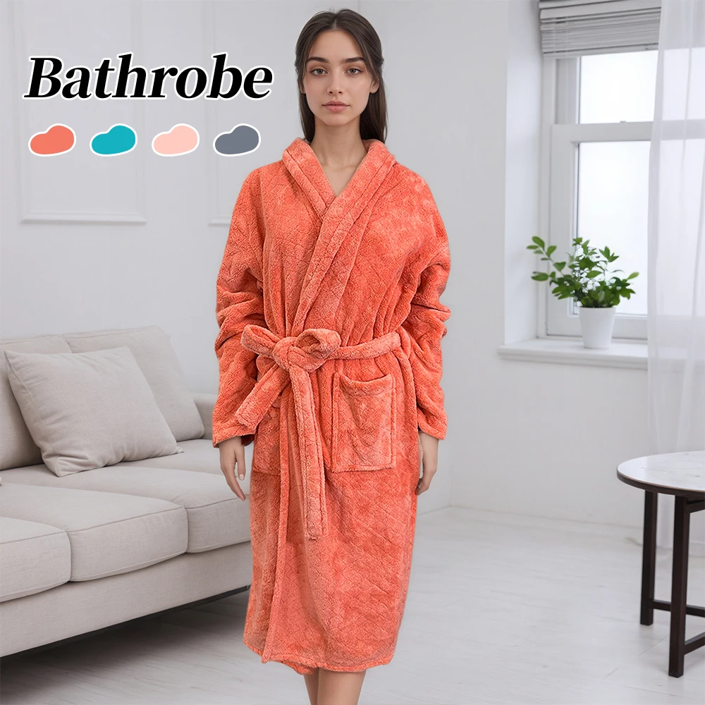 Women'S Bathrobe-Casual Long Sleeve , Oversized Design for Warmth-Comfort, Perfect for Fall/Winter Lounging and Relaxing.
Women'S Bathrobe-Casual Long Sleeve , Oversized Design for Warmth-Comfort, Perfect for Fall/Winter Lounging and Relaxing.