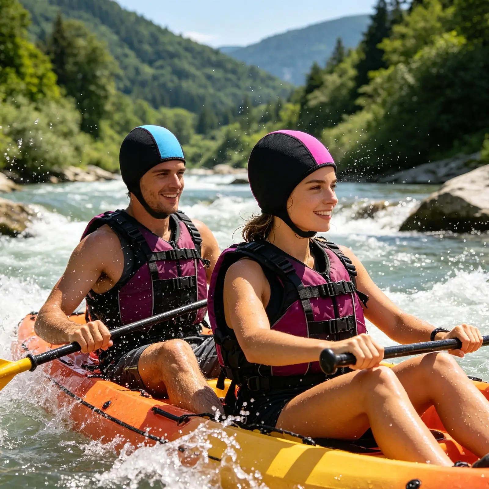 Swimming Caps Wet suit Hood Non Slip Surfing Headgear With Chin Strap Men For Beach Outdoor Party Lake Bathing Vacation Holiday
Swimming Caps Wet suit Hood Non Slip Surfing Headgear With Chin Strap Men For Beach Outdoor Party Lake Bathing Vacation Holiday