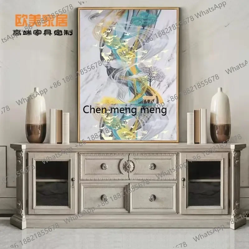 Hot sales American Style Solid Wood TV Cabinet Vintage Carved Entrance Audiovisual Cabinet European Style Living Room
Hot sales American Style Solid Wood TV Cabinet Vintage Carved Entrance Audiovisual Cabinet European Style Living Room