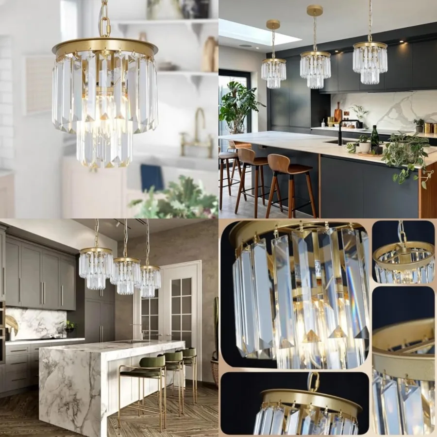 Small Crystal Chandeliers for Kitchen Island Small Pendant Light Mini Contemporary Ceiling Pendant Light Fixture for Dining Roo
Small Crystal Chandeliers for Kitchen Island Small Pendant Light Mini Contemporary Ceiling Pendant Light Fixture for Dining Roo