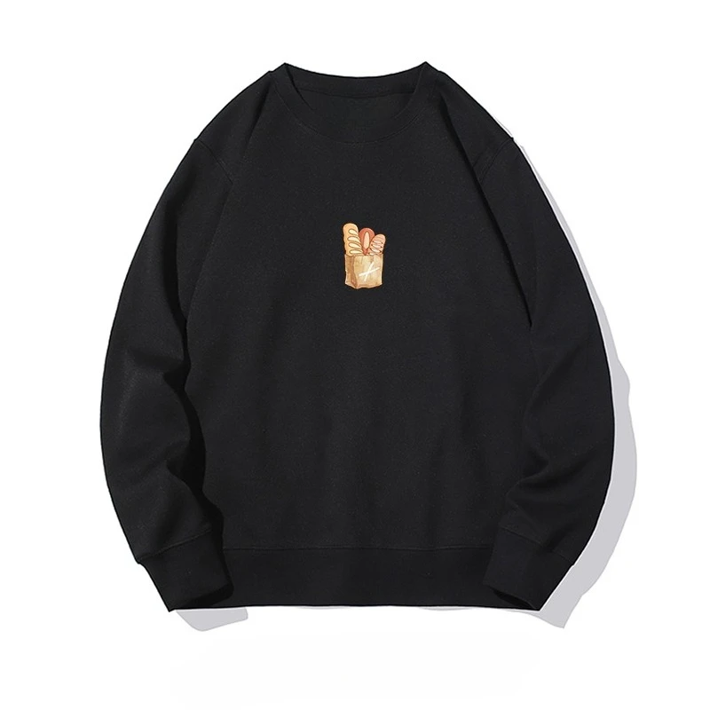 The 2025 autumn/winter new style of fun bread print hoodie is a fashionable and loose top for both men and women
The 2025 autumn/winter new style of fun bread print hoodie is a fashionable and loose top for both men and women