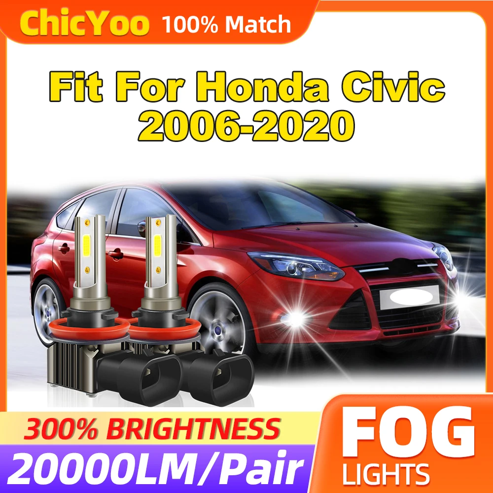 Fit For Honda Civic 2006-2015 2016 2017 2018 2019 2020 60W H8 H9 H11 Fog Lamps 20000LM Canbus LED Fog Lights 6000K White 12V
Fit For Honda Civic 2006-2015 2016 2017 2018 2019 2020 60W H8 H9 H11 Fog Lamps 20000LM Canbus LED Fog Lights 6000K White 12V