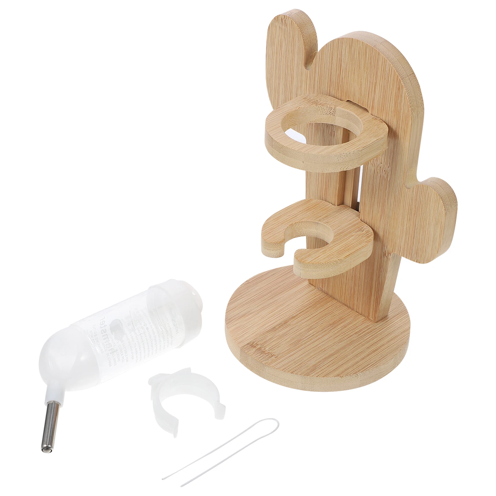 Vertical Pet Waterer Wooden Holder Transparent -resistant Leak-proof Hamster Feeding Supplies Easy Observation
Vertical Pet Waterer Wooden Holder Transparent -resistant Leak-proof Hamster Feeding Supplies Easy Observation