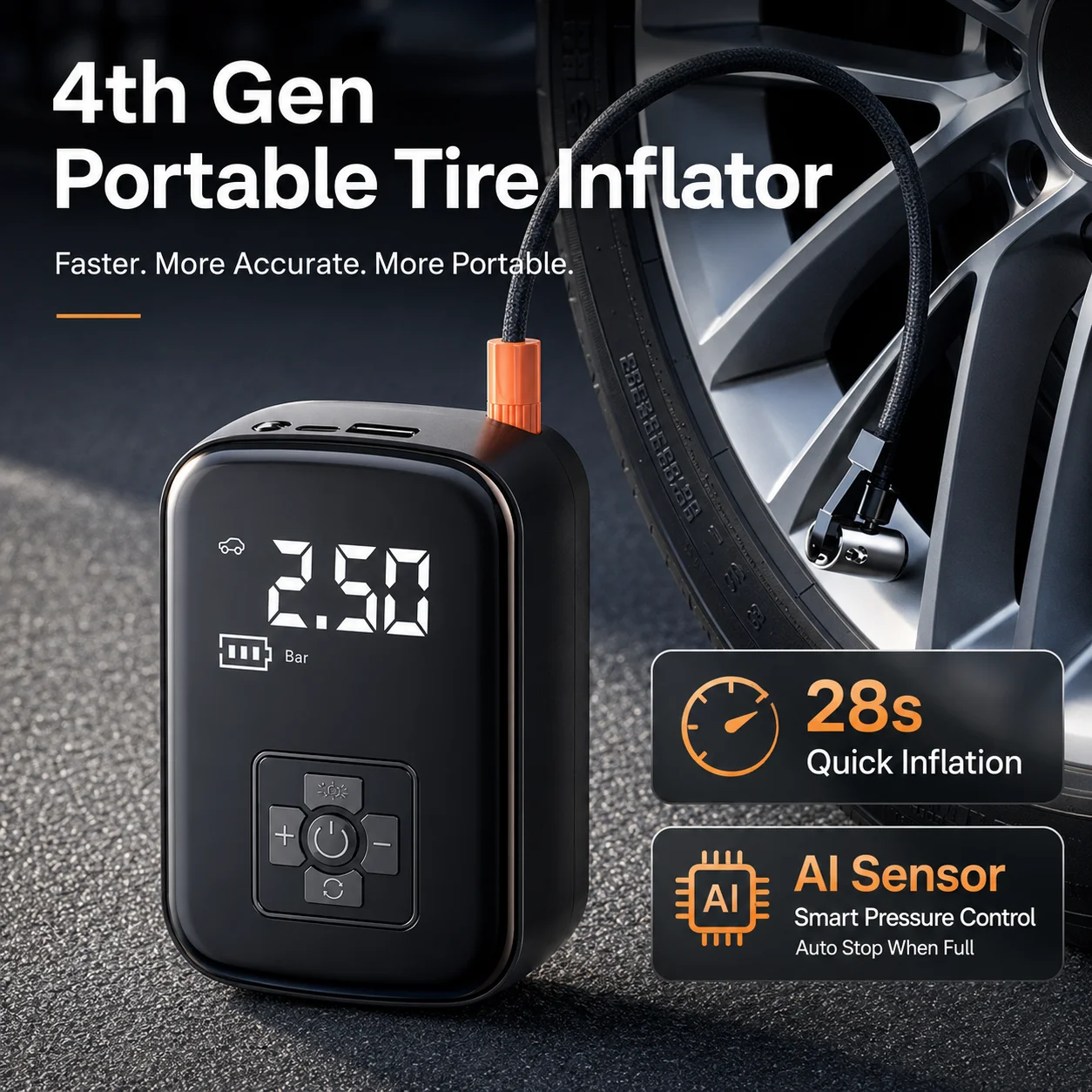 1pc Wireless Car Air Compressor Air Pump Electric Tire Inflator Pump for Motorcycle Bicycle Boat AUTO Tyre Balls Inflatable
1pc Wireless Car Air Compressor Air Pump Electric Tire Inflator Pump for Motorcycle Bicycle Boat AUTO Tyre Balls Inflatable