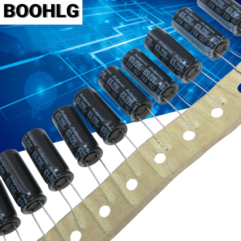10PCS 220UF 63V Ruby RUBYCON capacitor 63V 220UF high-frequency low resistance
10PCS 220UF 63V Ruby RUBYCON capacitor 63V 220UF high-frequency low resistance