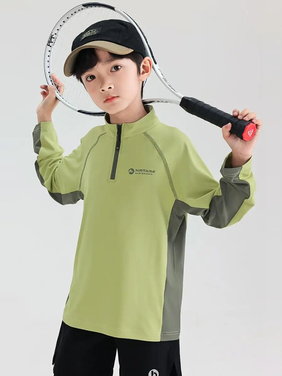 Boys' Long Sleeve Sportswear Training Top Quick Dry Splice Pattern Spring Collection for Children 5-12 Years Old Boys' T-Shirt
Boys' Long Sleeve Sportswear Training Top Quick Dry Splice Pattern Spring Collection for Children 5-12 Years Old Boys' T-Shirt