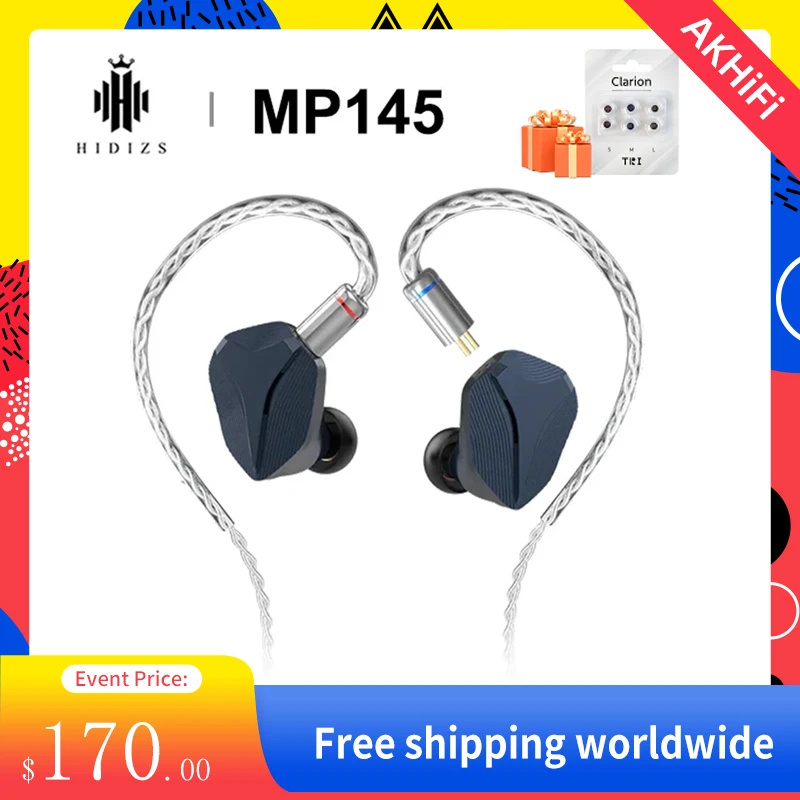 Hidizs MP145 14.5mm Ultra-Large Planar Magnetic Driver HIFI Earphone IEMS Wired Earbuds with Detachable IEM Cable for Musician
Hidizs MP145 14.5mm Ultra-Large Planar Magnetic Driver HIFI Earphone IEMS Wired Earbuds with Detachable IEM Cable for Musician