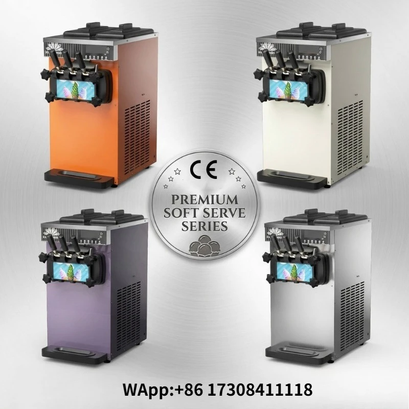 3 Flavors Soft Ice Cream Machine Commercial Desktop 5Lx2 Groove Soft Ice Cream Machine R22 Suitable for Dessert Shop
3 Flavors Soft Ice Cream Machine Commercial Desktop 5Lx2 Groove Soft Ice Cream Machine R22 Suitable for Dessert Shop