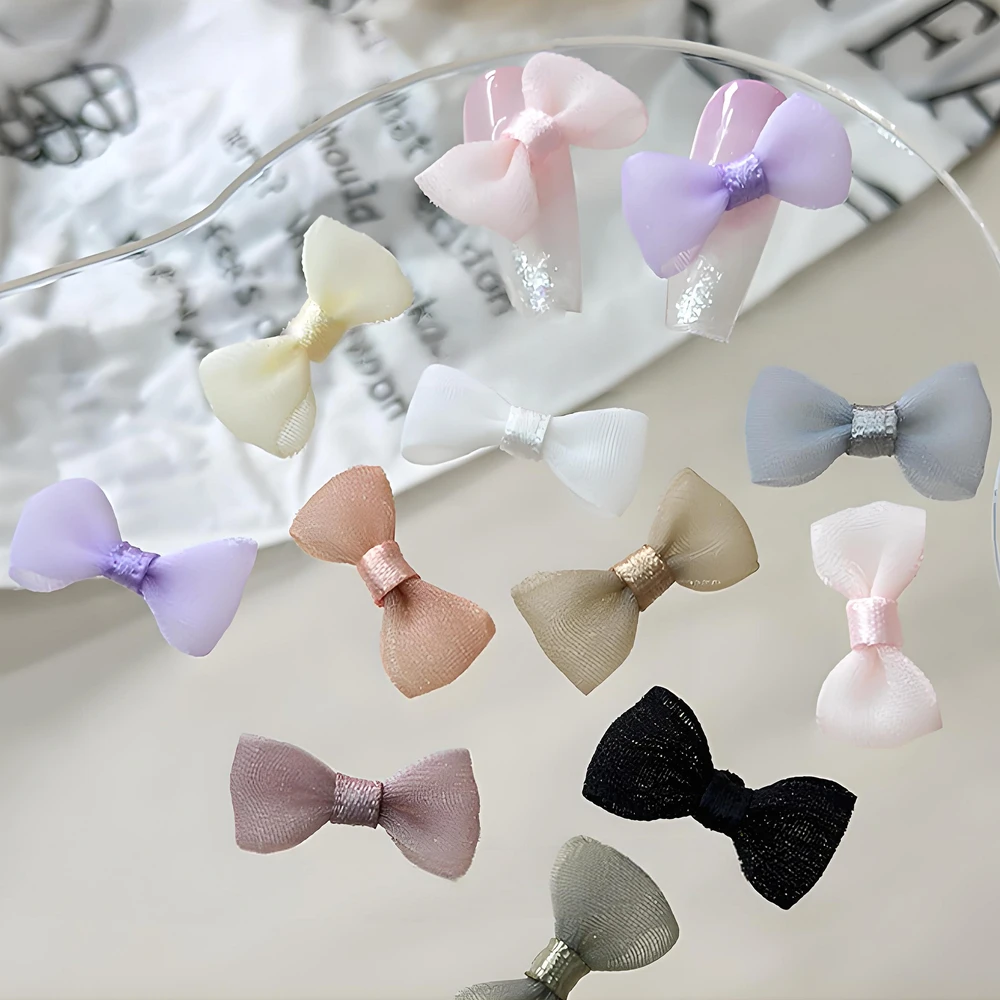 12PCS 3D Organza Bow Nail Art Mesh Bowknot Charms Accessories Parts For Nails Decoration Design Manicure Decor Supplies Material
12PCS 3D Organza Bow Nail Art Mesh Bowknot Charms Accessories Parts For Nails Decoration Design Manicure Decor Supplies Material