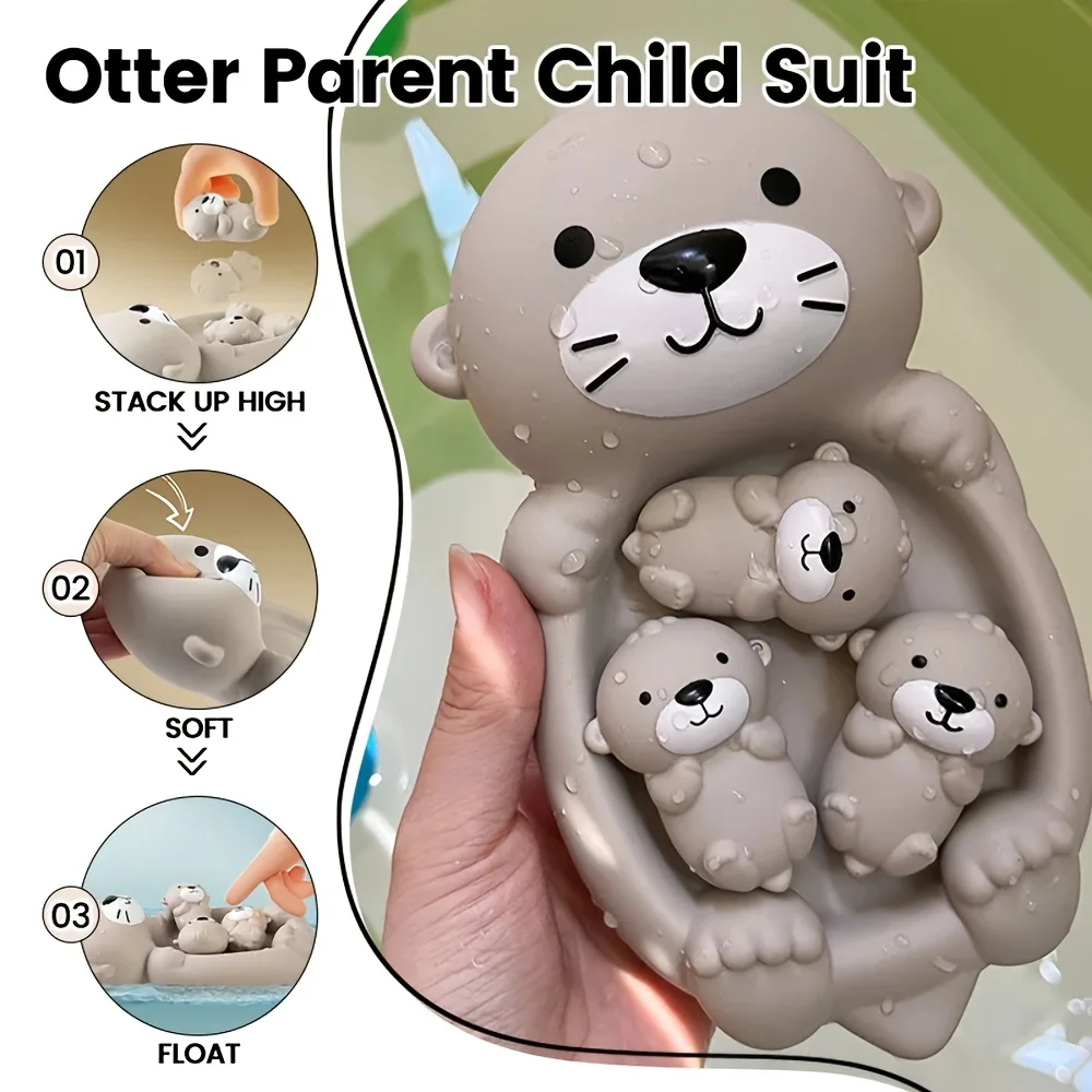 Children's Bathroom Floating Animal Otter Sealed Floating Water Toy Baby Bath Toys Swimming Pool Toys Set for Kids Bath Duck
Children's Bathroom Floating Animal Otter Sealed Floating Water Toy Baby Bath Toys Swimming Pool Toys Set for Kids Bath Duck