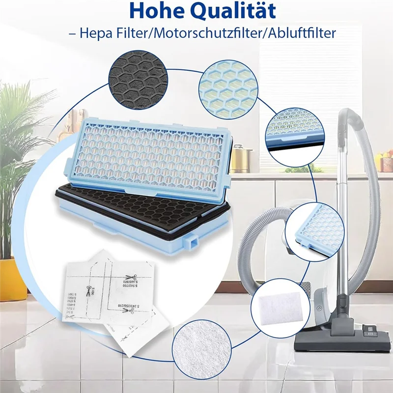 ABLL-Vacuum Cleaner Filters HEPA Filters And Motor Filters For Compact C1 & C2, Complete C2 & C3, S8340, S4000, S5000
ABLL-Vacuum Cleaner Filters HEPA Filters And Motor Filters For Compact C1 & C2, Complete C2 & C3, S8340, S4000, S5000