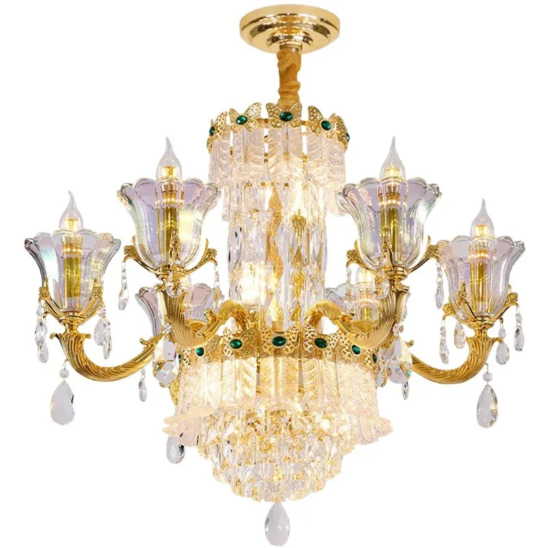 Chandelier Living Room Mansion High-end Atmosphere Home Hall Bedroom Light Luxury Crystal Lamps
Chandelier Living Room Mansion High-end Atmosphere Home Hall Bedroom Light Luxury Crystal Lamps
