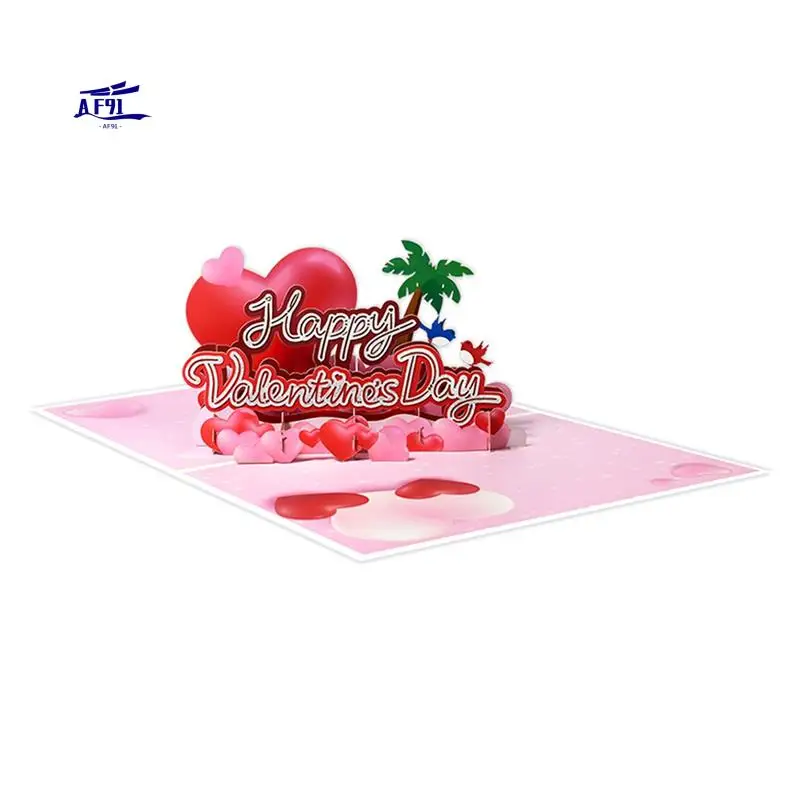 AF91-Valentine's Day Up Card, 3D Greeting Card For Valentines Day, Wedding, Anniversary, Engagement, For Man Woman
AF91-Valentine's Day Up Card, 3D Greeting Card For Valentines Day, Wedding, Anniversary, Engagement, For Man Woman
