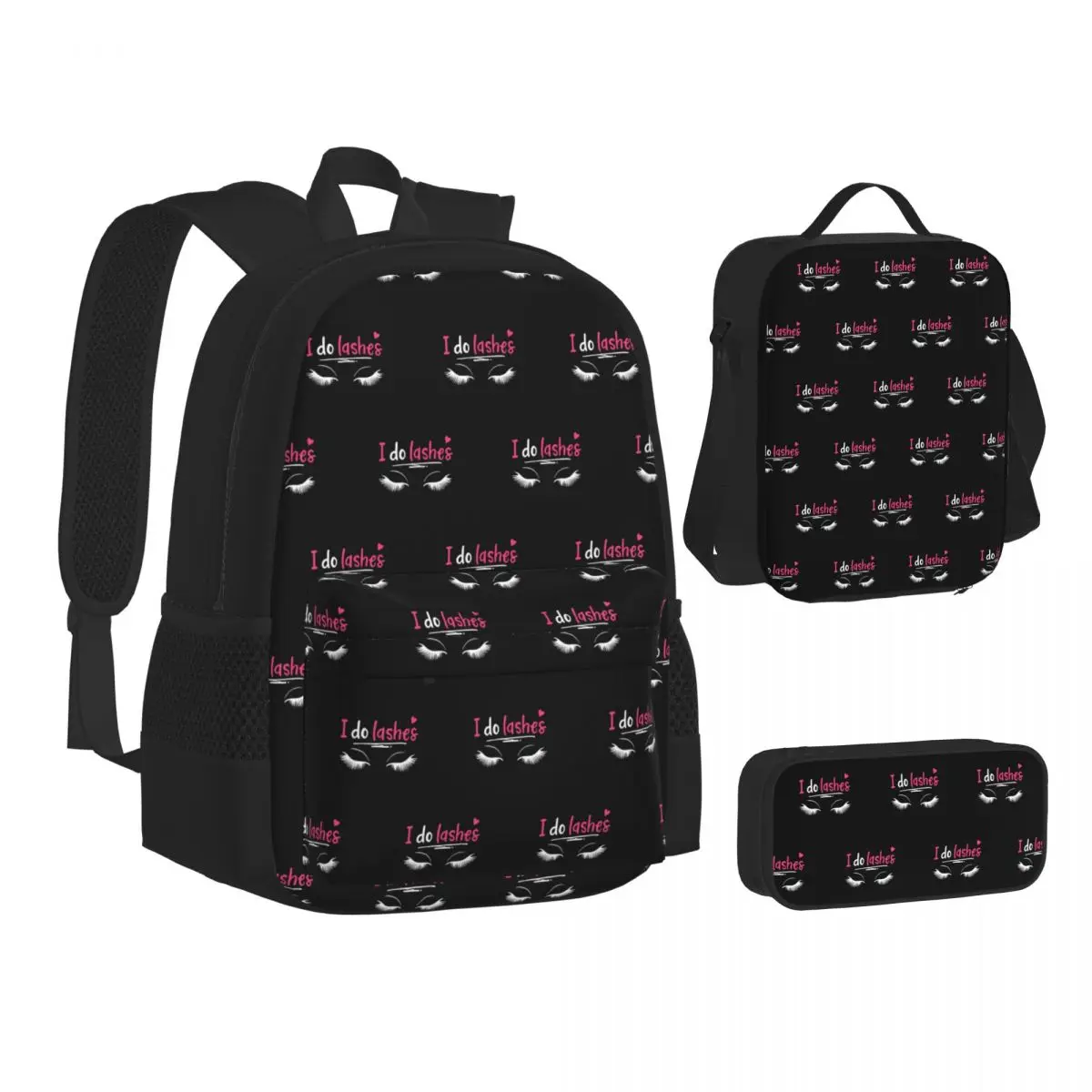 Lashes Eyelash Lash Artists Cosmetics Backpacks Students Bookbag School Bags Children Rucksack Lunch Bag Pen Bag Three-Piece Set
Lashes Eyelash Lash Artists Cosmetics Backpacks Students Bookbag School Bags Children Rucksack Lunch Bag Pen Bag Three-Piece Set