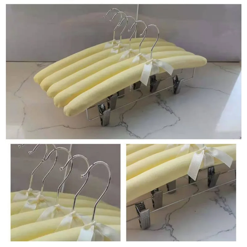 European Style Canvas Hanger Thick Sponge Cloth Covered Anti Slip Traceless Multifunctional Rack for Pants Skirt Garment Storage
European Style Canvas Hanger Thick Sponge Cloth Covered Anti Slip Traceless Multifunctional Rack for Pants Skirt Garment Storage
