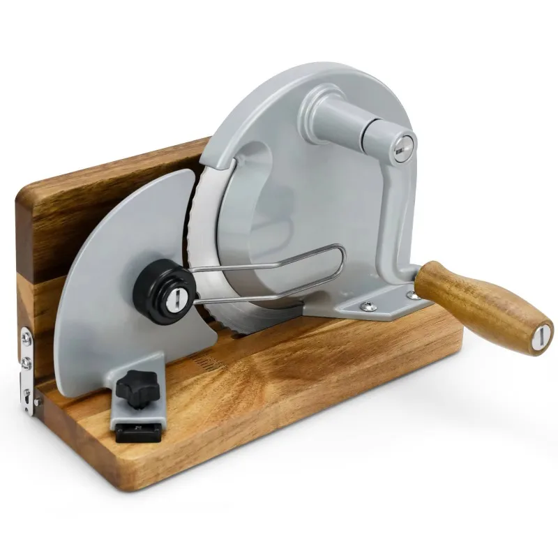 Adjustable Rotary Foldable Manual Bread Slicer Hand Crank Stainless Steel Blade Solid Wood Handle-DIY ODM for Homemade Sourdough
Adjustable Rotary Foldable Manual Bread Slicer Hand Crank Stainless Steel Blade Solid Wood Handle-DIY ODM for Homemade Sourdough