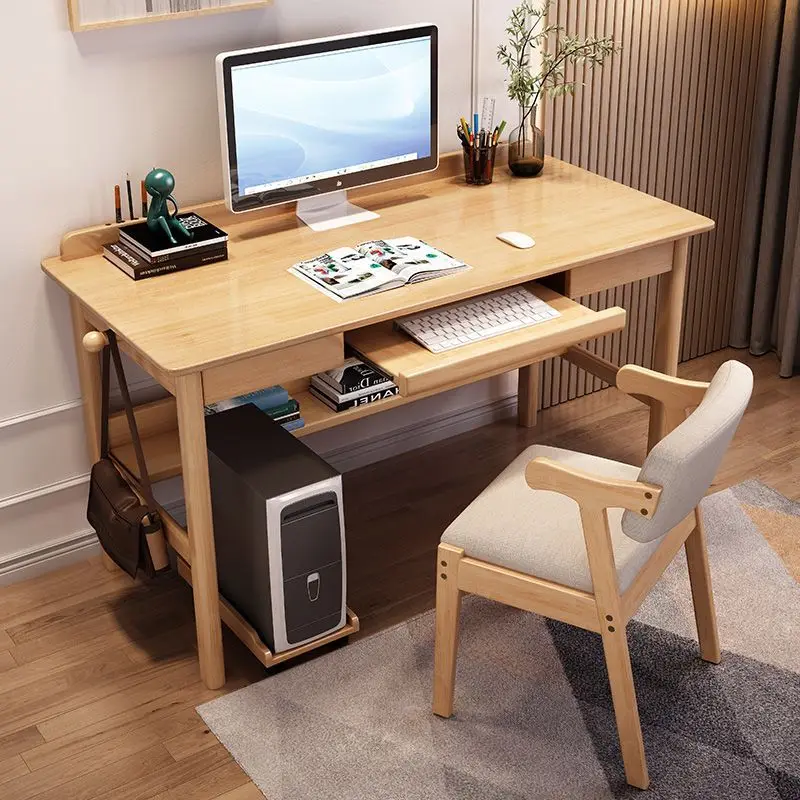 Solid wood desk simple home middle school students Nordic study writing table log bedroom desktop computer desk
Solid wood desk simple home middle school students Nordic study writing table log bedroom desktop computer desk