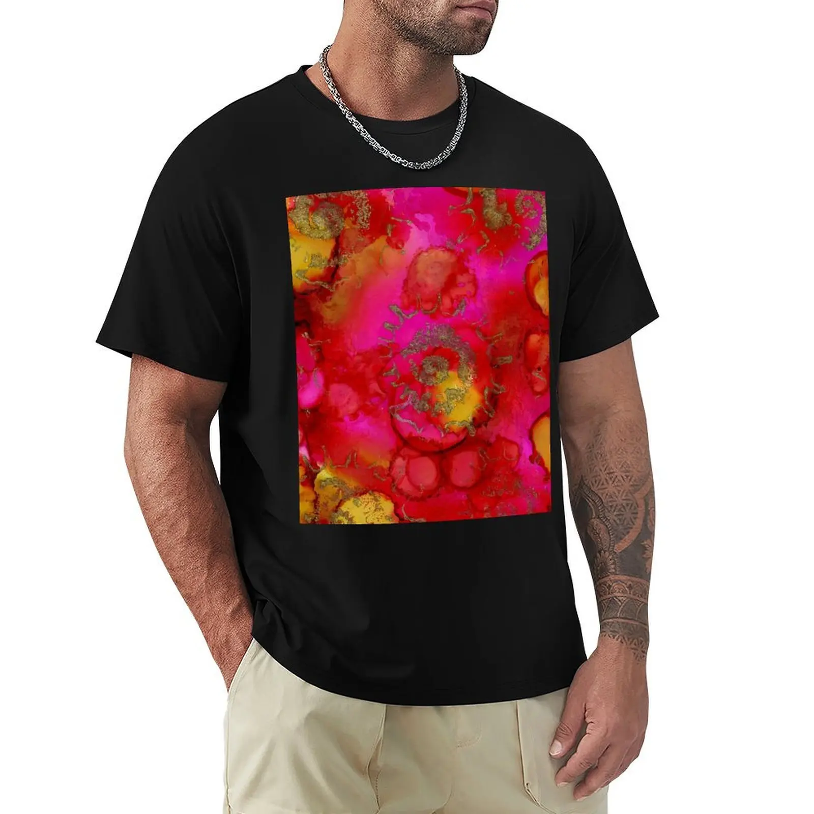Abstract Fossil in Pink, Red and Gold T-Shirt kawaii clothes vintage anime shirt anime mens cotton t shirts
Abstract Fossil in Pink, Red and Gold T-Shirt kawaii clothes vintage anime shirt anime mens cotton t shirts
