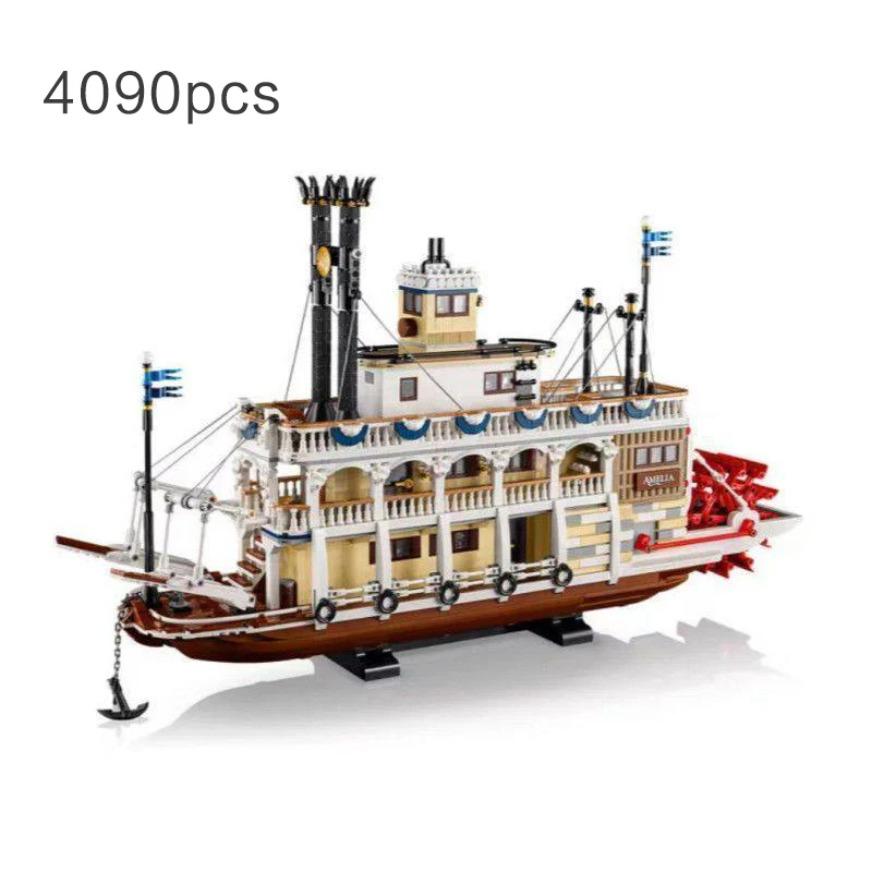 In Stock MOC River Steamboat Building Blocks Kit Compatible 21356 Bricks Children Toys For Boys Girls Birthday Gifts For Adult
In Stock MOC River Steamboat Building Blocks Kit Compatible 21356 Bricks Children Toys For Boys Girls Birthday Gifts For Adult