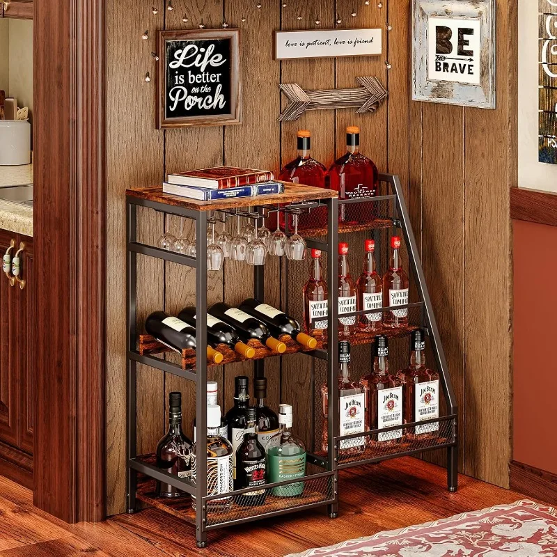 Vintage Farmhouse Wine Rack Wooden Trapezoid Standing Bottle Holder Multi-Tier Storage Display for Wine Cellar Organizer Shelf
Vintage Farmhouse Wine Rack Wooden Trapezoid Standing Bottle Holder Multi-Tier Storage Display for Wine Cellar Organizer Shelf