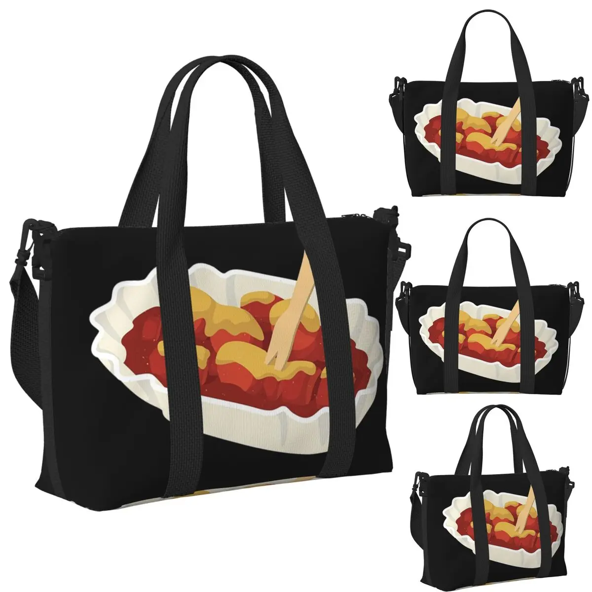 Currywurst Eating Fast Food Foodie Beach Travel Bag Large Capacity Tote Bags for Gym Sport Women Shopping Duffle Shoulder Bag
Currywurst Eating Fast Food Foodie Beach Travel Bag Large Capacity Tote Bags for Gym Sport Women Shopping Duffle Shoulder Bag