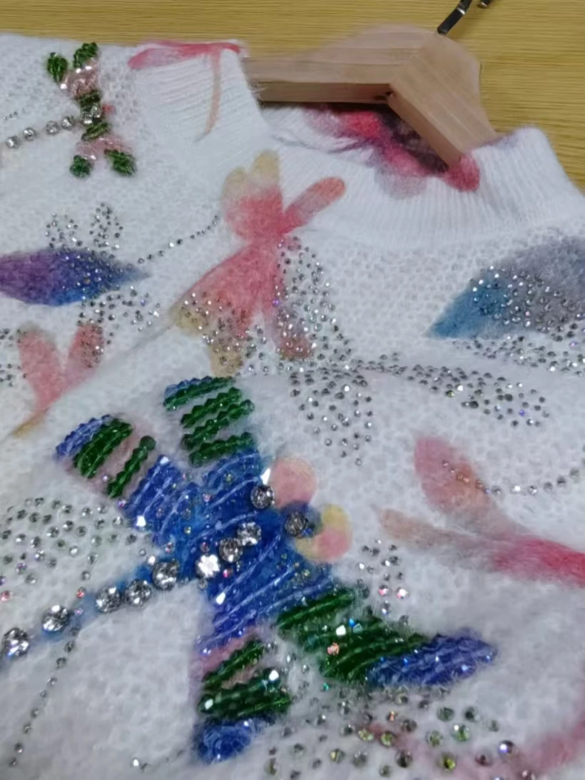 Real Photos Sparkling Crystal Stitch Sweater for Women Autumn/Winter Knit Outwears Sweaters Knitwear Pullovers Femme Clothes
Real Photos Sparkling Crystal Stitch Sweater for Women Autumn/Winter Knit Outwears Sweaters Knitwear Pullovers Femme Clothes