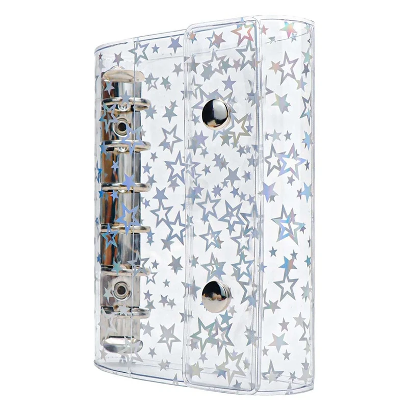 Top-Budget Binder Cover Clear PVC Binder Glitter Star Refillable Notebook Shell Protector With 2 Snaps
Top-Budget Binder Cover Clear PVC Binder Glitter Star Refillable Notebook Shell Protector With 2 Snaps