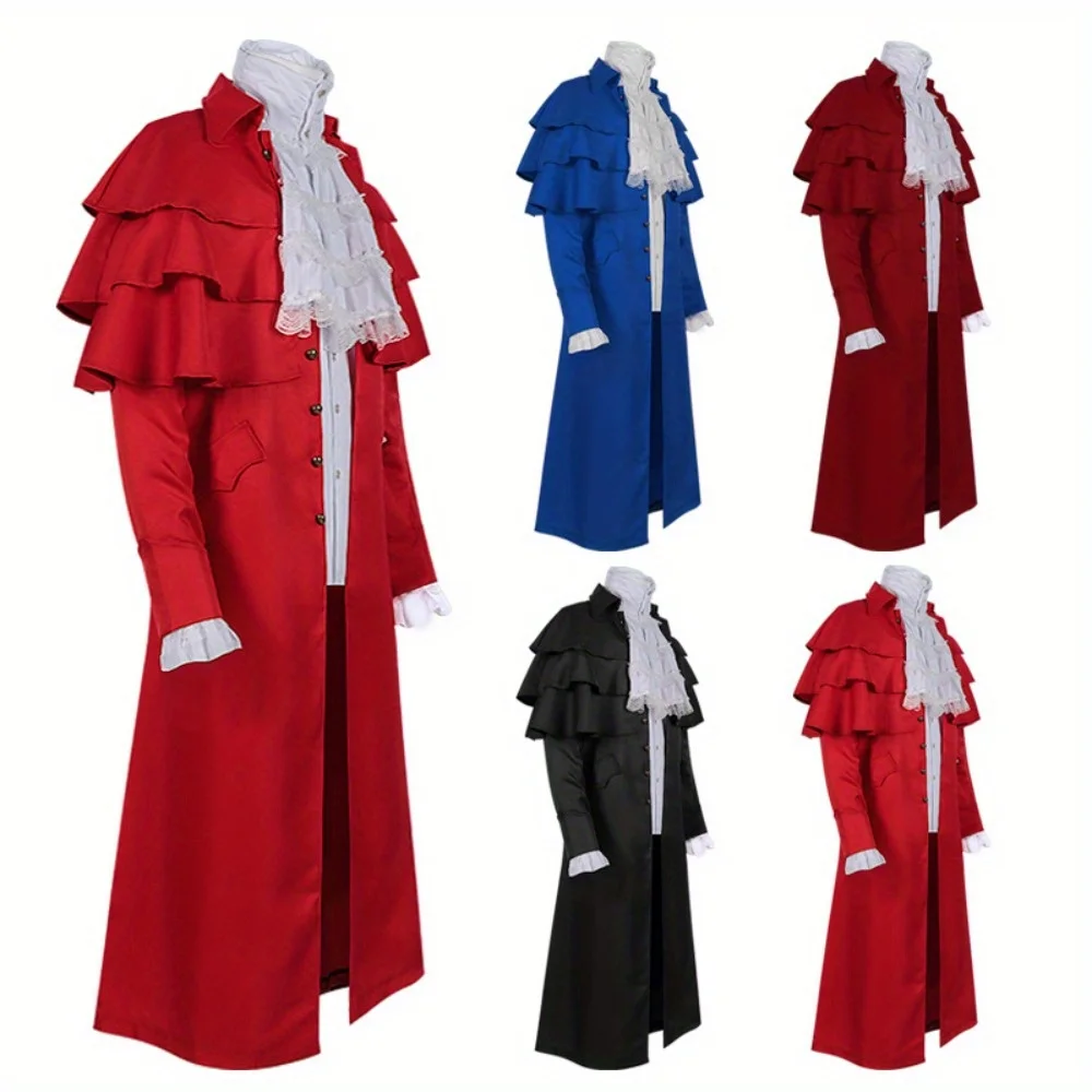 Европейская и американская осенне-зимняя средневековая ретро-накидка священника с воротником-стойкой - мужская сценическая форма для косплея на Хэллоуин, пальто
Европейская и американская осенне-зимняя средневековая ретро-накидка священника с воротником-стойкой - мужская сценическая форма для косплея на Хэллоуин, пальто