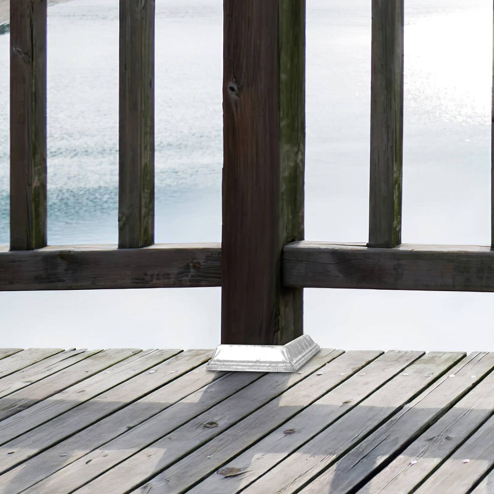 4pcs Iron Sheet Post Base Cover Lightweight Square Deck Railing Base For Porch Fence Handrail Durable Metal Deck Post Bases Trim
4pcs Iron Sheet Post Base Cover Lightweight Square Deck Railing Base For Porch Fence Handrail Durable Metal Deck Post Bases Trim