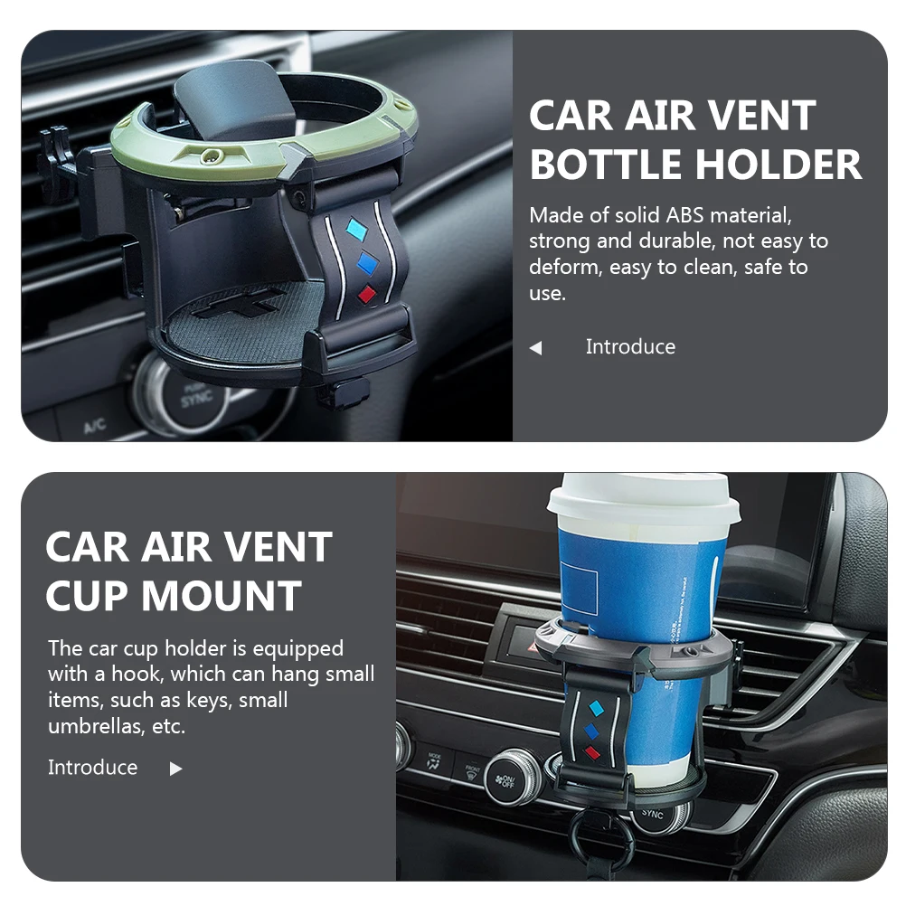 Black Green Holder Stand Air Vent Mount Drink Bottle Holder Vehicle Mounted Cup Stand Air Vent Cup Mount Accessories
Black Green Holder Stand Air Vent Mount Drink Bottle Holder Vehicle Mounted Cup Stand Air Vent Cup Mount Accessories