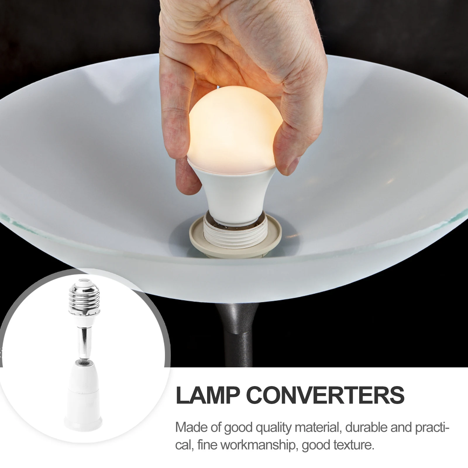 2 Pcs Lamp Socket Conversion Hose Practical Light Bulb Converter E27 to Screw LED Adapter Aluminum Alloy Energy Saving Fixture
2 Pcs Lamp Socket Conversion Hose Practical Light Bulb Converter E27 to Screw LED Adapter Aluminum Alloy Energy Saving Fixture
