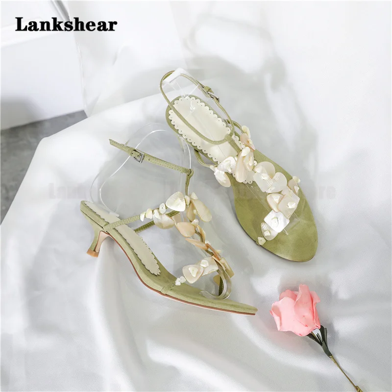 Shell Sandals Mid-Heel Shoes Female Fairy Wind Mid-Heel Stiletto New Summer High-Heeled Shoes with Cat Heels Women
Shell Sandals Mid-Heel Shoes Female Fairy Wind Mid-Heel Stiletto New Summer High-Heeled Shoes with Cat Heels Women