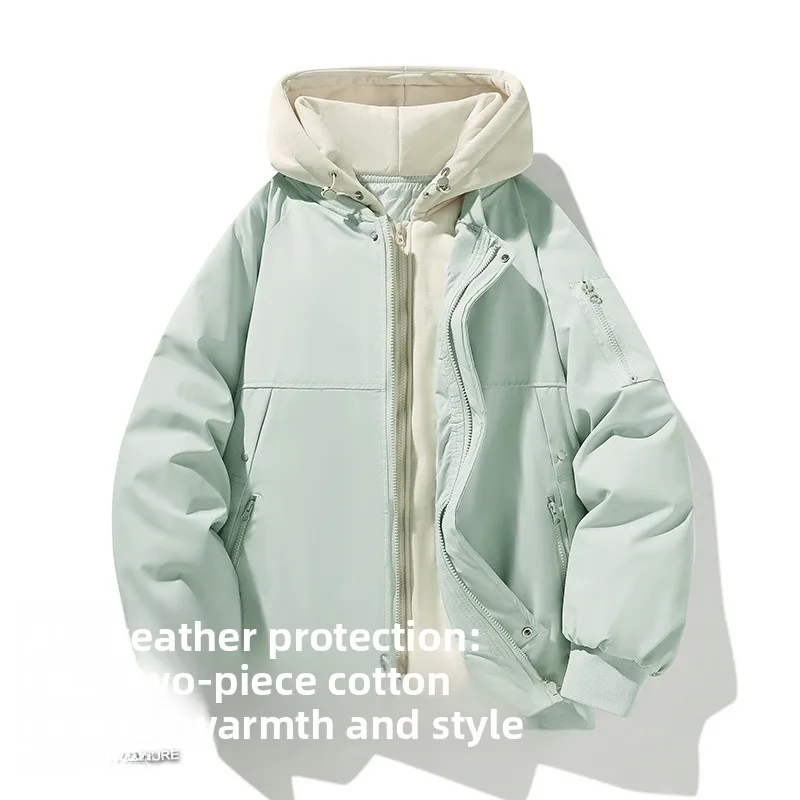 Thiened Knitted Hat Jaet Men's Winter Polyester Fiber Stand Version Zipper Closure Casual ular Sle Two-Piece Look
Thiened Knitted Hat Jaet Men's Winter Polyester Fiber Stand Version Zipper Closure Casual ular Sle Two-Piece Look