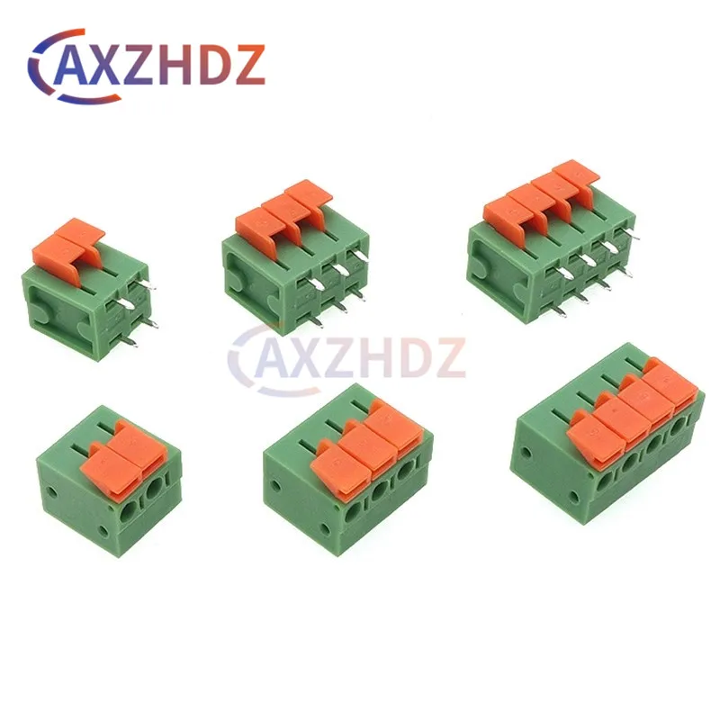10Pcs 5.08mm Pitch KF142V KF142R Push-in Spring Screwless Terminal Block Straight/Bent Foot 2/3/4/5P PCB Connector
10Pcs 5.08mm Pitch KF142V KF142R Push-in Spring Screwless Terminal Block Straight/Bent Foot 2/3/4/5P PCB Connector