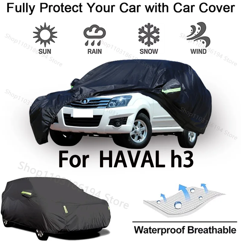 Полный автомобильный чехол для Haval H3, наружное защитное снаряжение, защита от снега, солнцезащитный козырек, водонепроницаемые и пыленепроницаемые автомобильные аксессуары
Полный автомобильный чехол для Haval H3, наружное защитное снаряжение, защита от снега, солнцезащитный козырек, водонепроницаемые и пыленепроницаемые автомобильные аксессуары