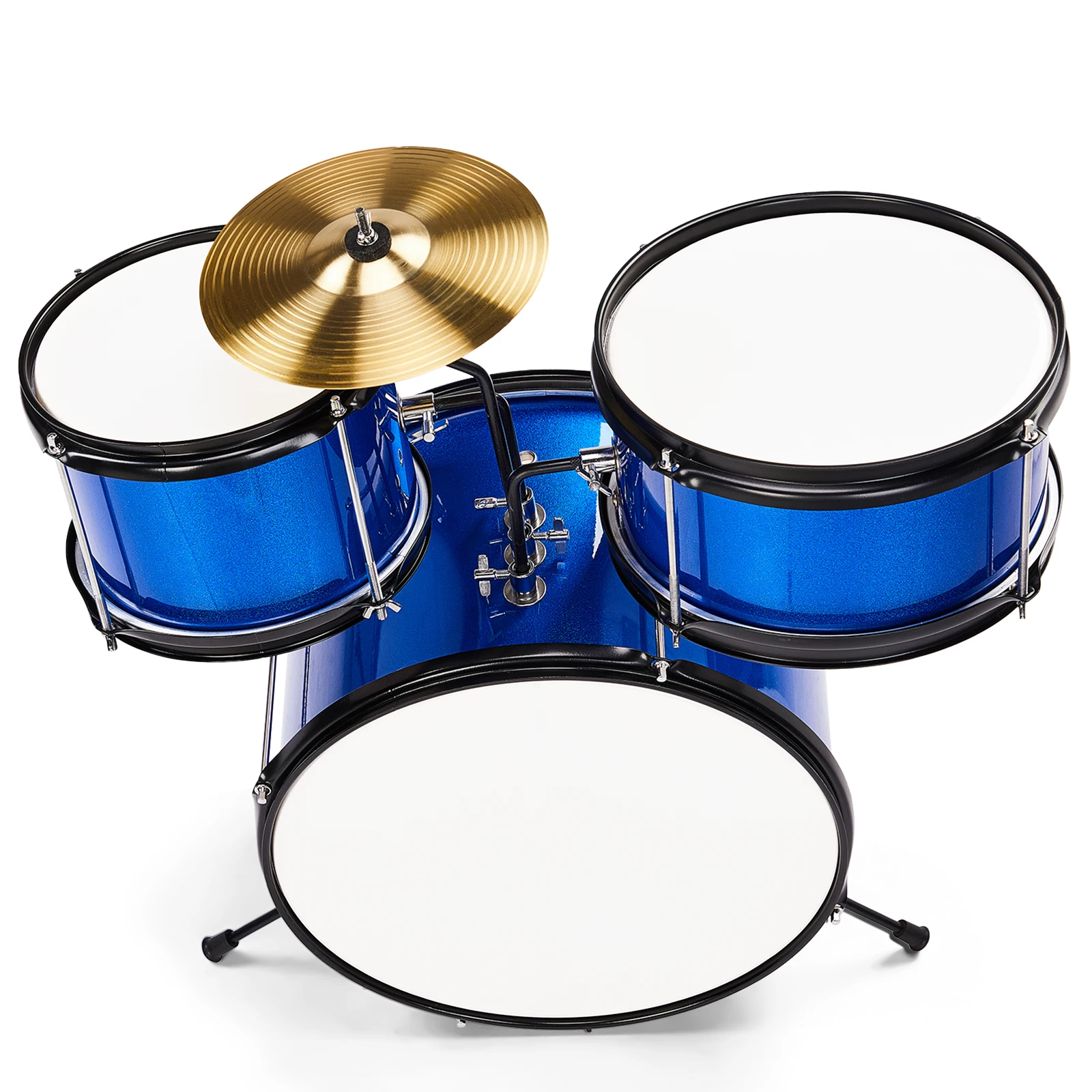 14"x10" 3-Pieces Junior Kids Drum Set Kit Pedal Drum Stick Wrench Drum Stool Dark blue
14"x10" 3-Pieces Junior Kids Drum Set Kit Pedal Drum Stick Wrench Drum Stool Dark blue