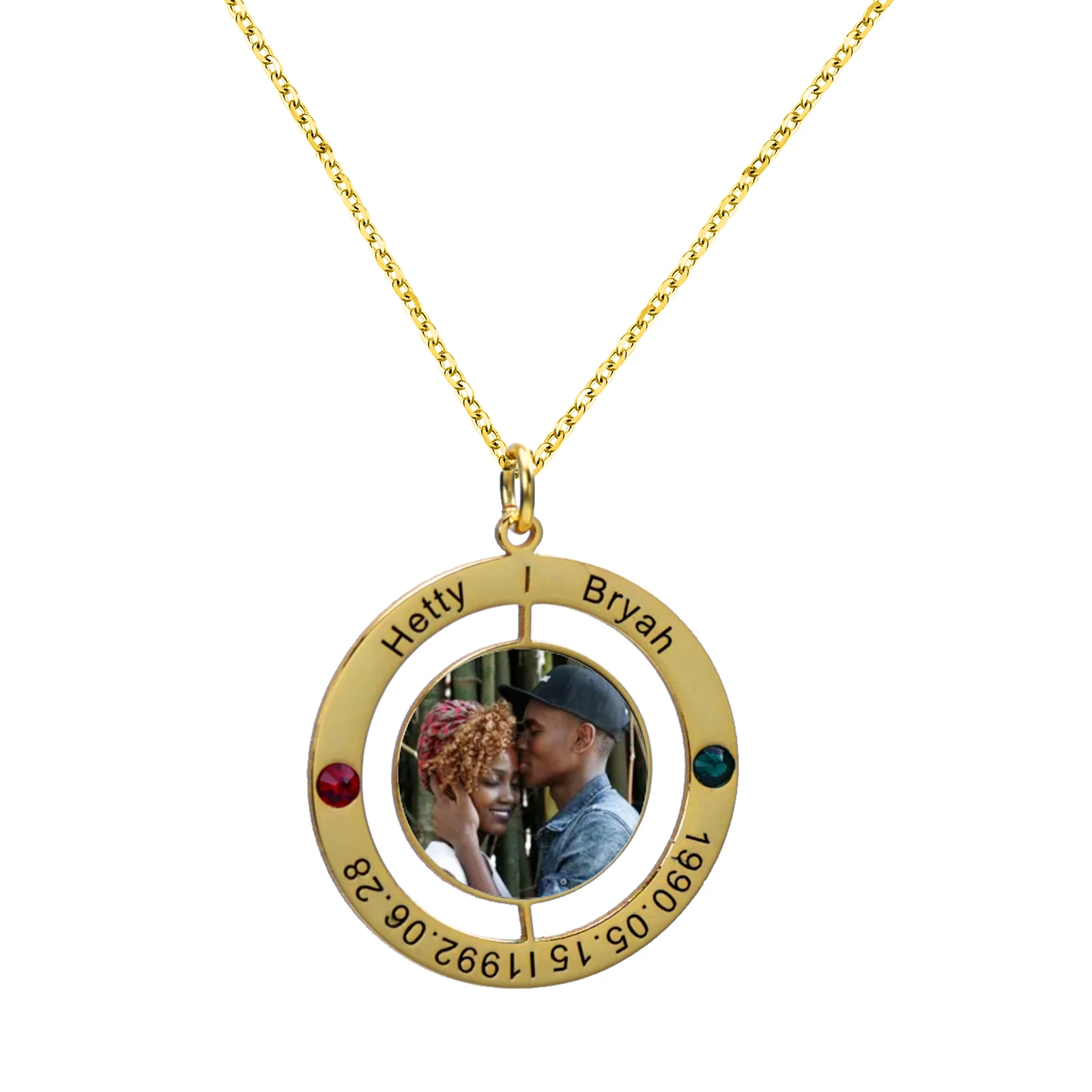 custom photo Round pendants necklaces With Birth Stone Personalized Memory Pic Engrave name Letter Disc Necklace for Women
custom photo Round pendants necklaces With Birth Stone Personalized Memory Pic Engrave name Letter Disc Necklace for Women