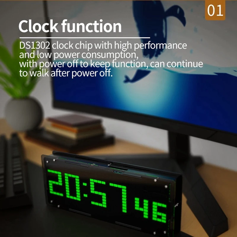 【Last-Chance!】Led Music Spectrum Clock
【Last-Chance!】Led Music Spectrum Clock